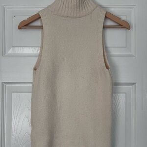 Express Cream Knit Cowl Turtleneck Sweater